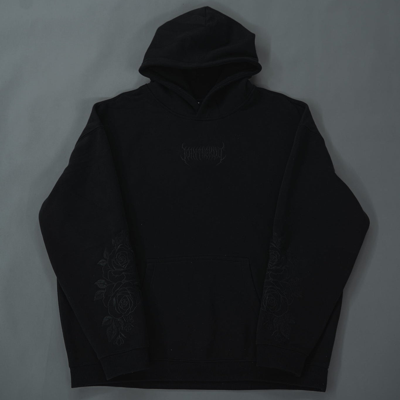 Embroidered Rose Hoodie